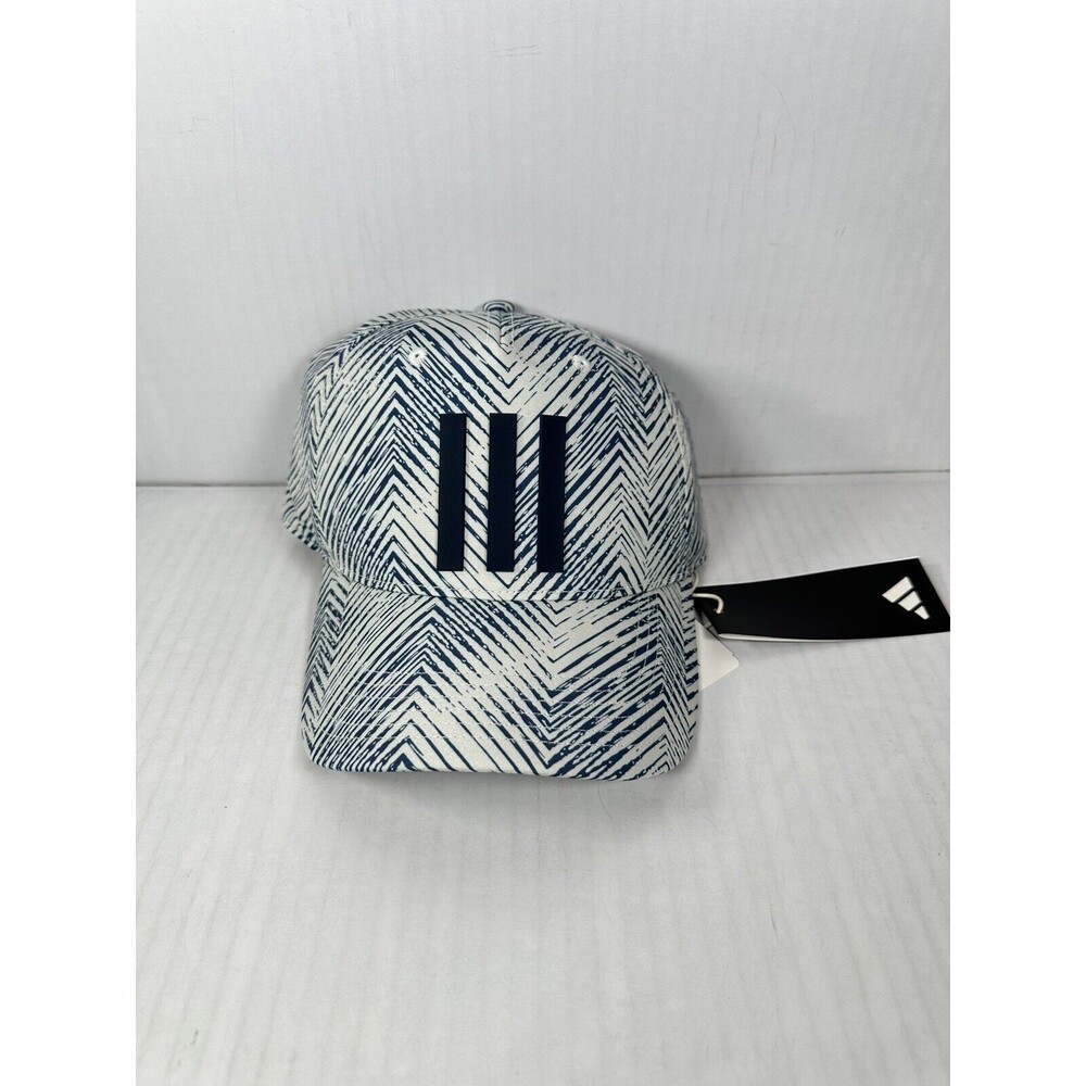 NEW adidas Golf 3 Three Stripes Printed Tour Adjustable Hat Cap IM9224 OSFM